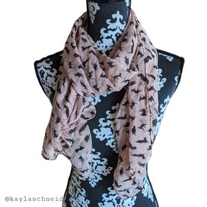 🌻2 for $20 | Pink Sheer Kitty Cat Summer Scarf